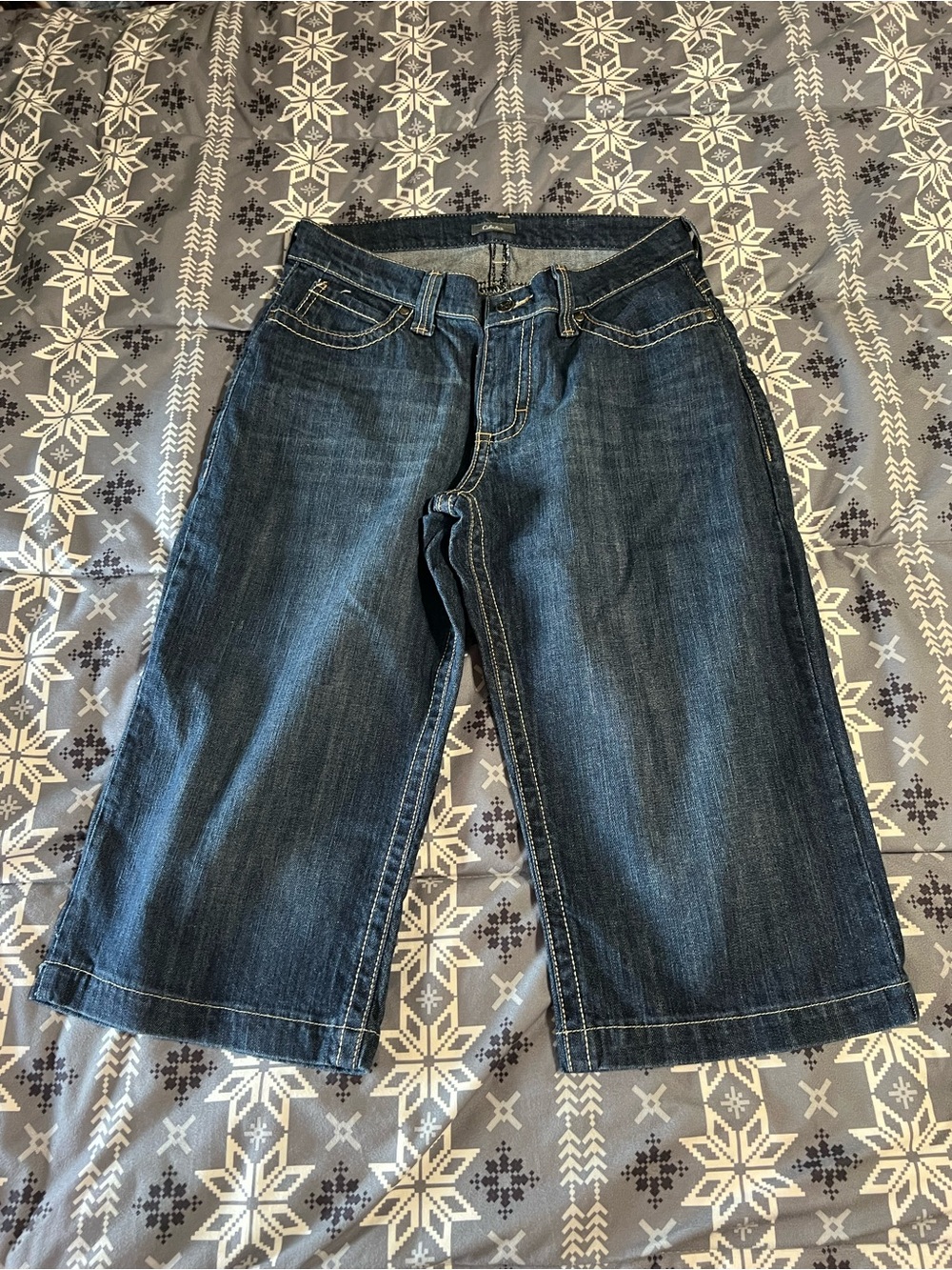 Cabela's Dark Blue Denim Cropped Jeans